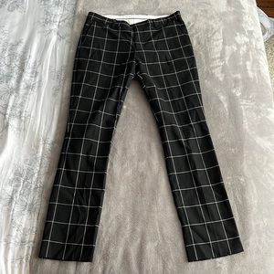 Selected / homme pleated check pants